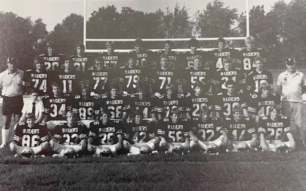 The 1983 Quincy Notre Dame football team finished 8-2 and reached the playoffs. | Photo courtesy QND