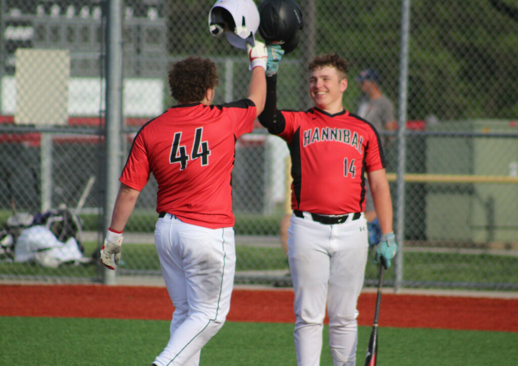 5IMG_1055 (Patrick and Alex Arthaud at home plate after Patrick's home run)